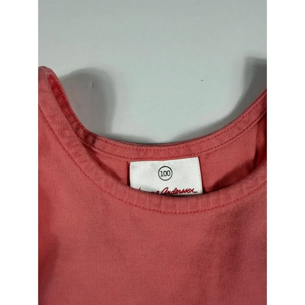 Hanna Andersson Pink Ombre Tiered Tank Dress Size 4 100 cm